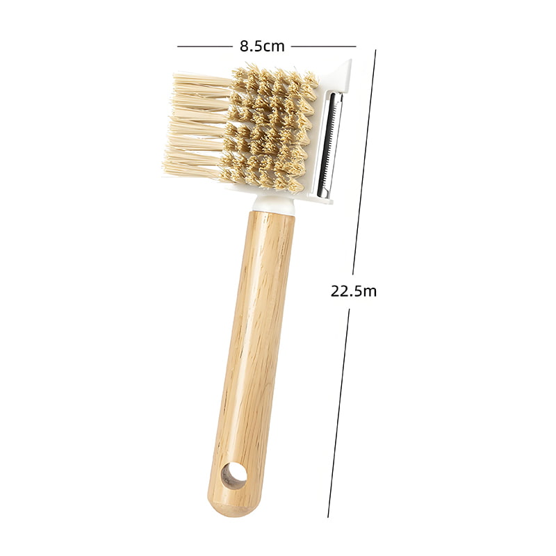Wooden Handle Peeler Fruit and Vegetable Brush