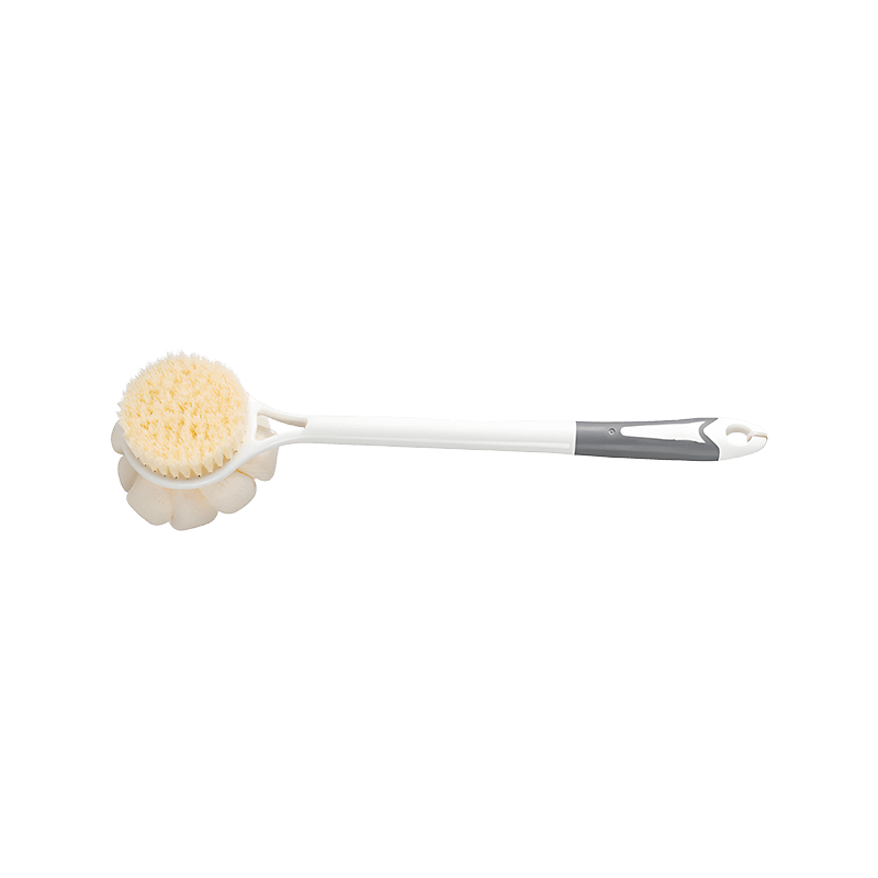 Plastic Handle Lightweight Loofah Dual Side Bath Brush