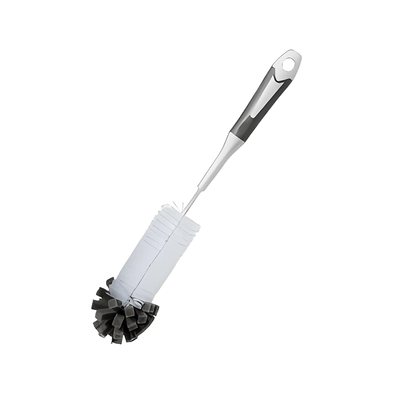 Sponge Bristles Plastic Handle Bottle Cleaning Brush