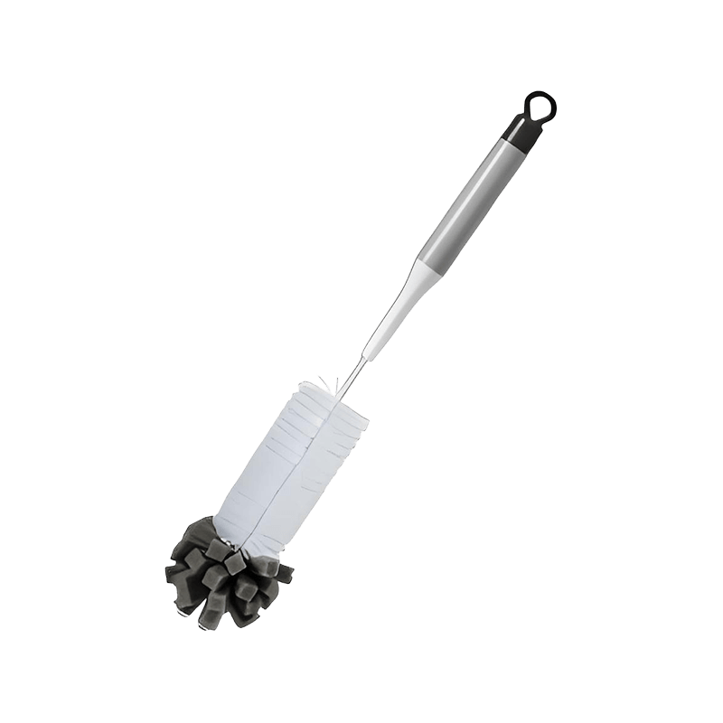 Sponge Bristles Plastic Handle Bottle Cleaning Brush