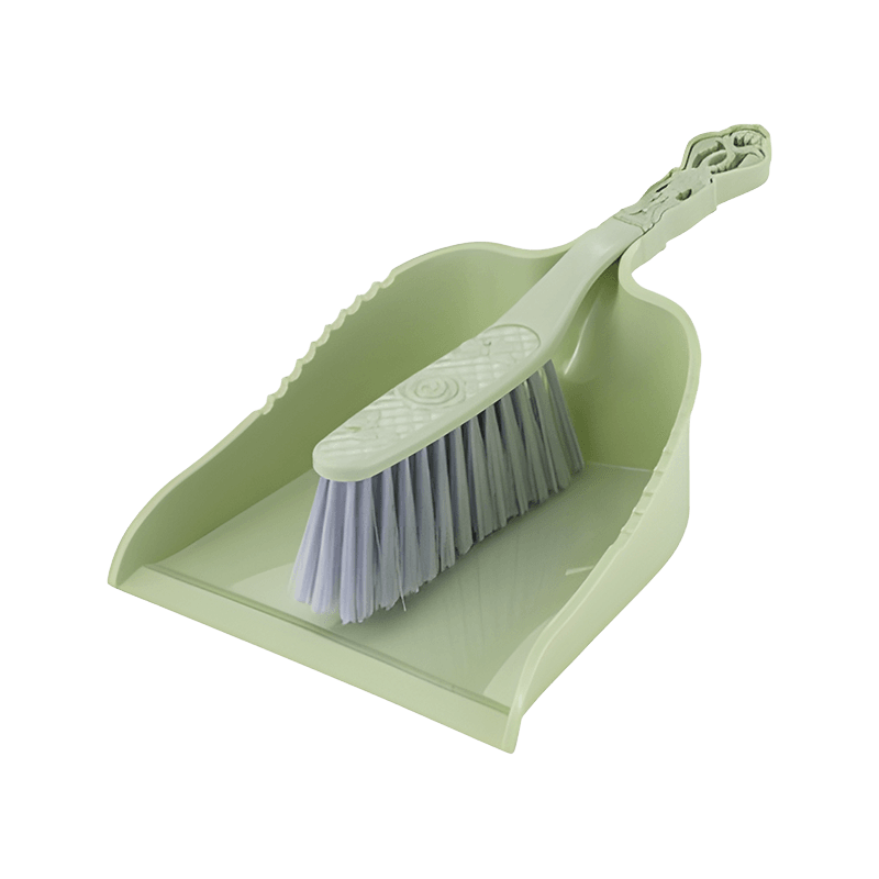 Plastic Handle Bed Brush Set with Dustpan