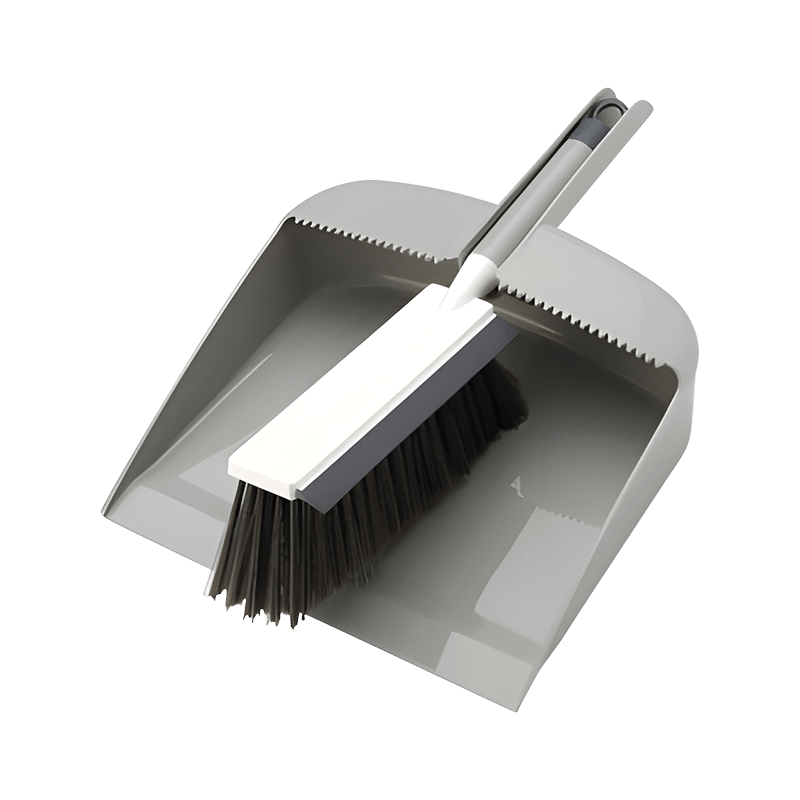 Plastic Handle Bed Brush Set with Dustpan