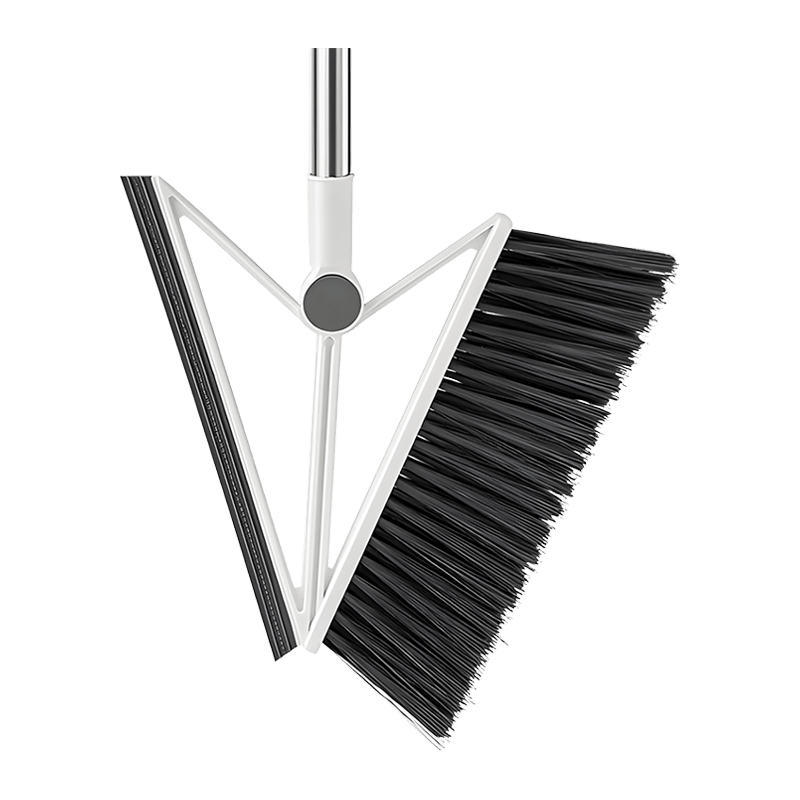 Bristle and Silicone Strip Multi-Purpose Broom