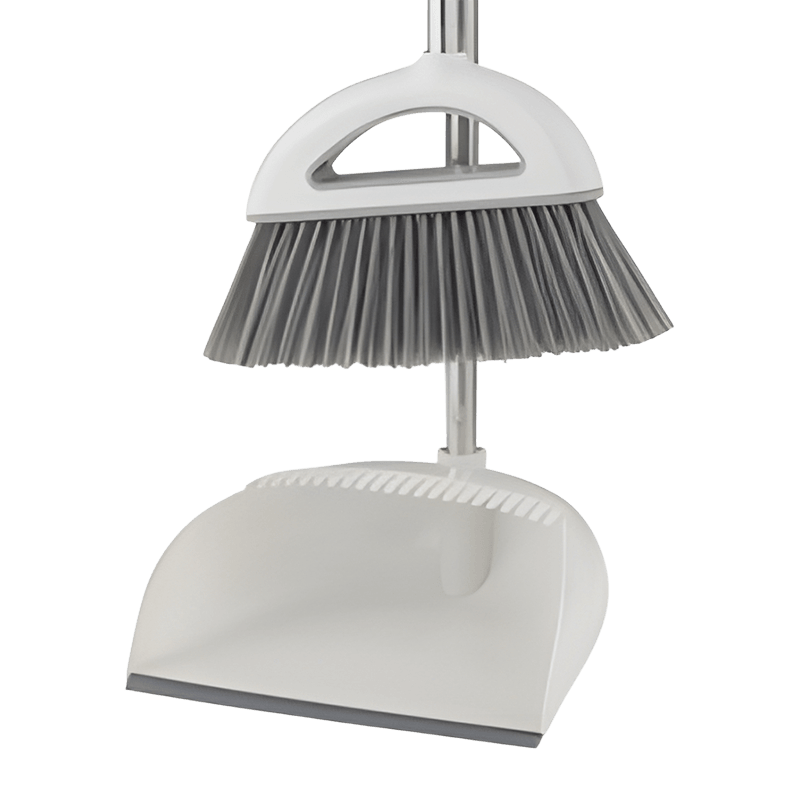Stainless Steel Handle Durable Dustpan Broom Set