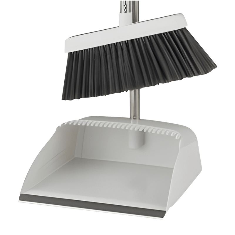 Stainless Steel Handle Durable Dustpan Broom Set