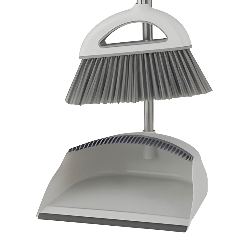 Stainless Steel Handle Durable Dustpan Broom Set