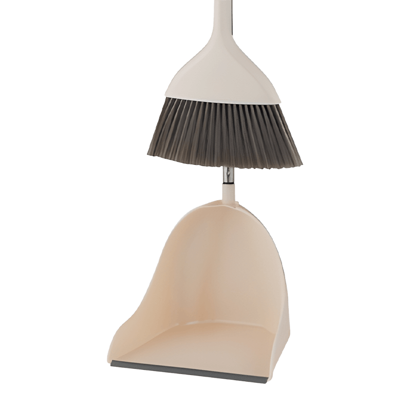 Stainless Steel Handle Durable Dustpan Broom Set