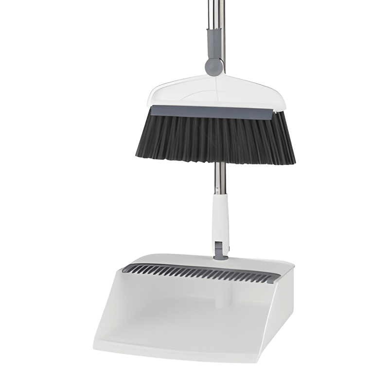 Stainless Steel Handle Durable Dustpan Broom Set