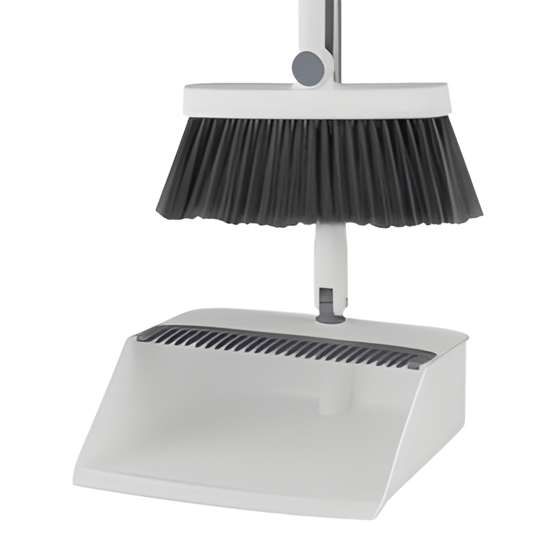 Stainless Steel Handle Durable Dustpan Broom Set