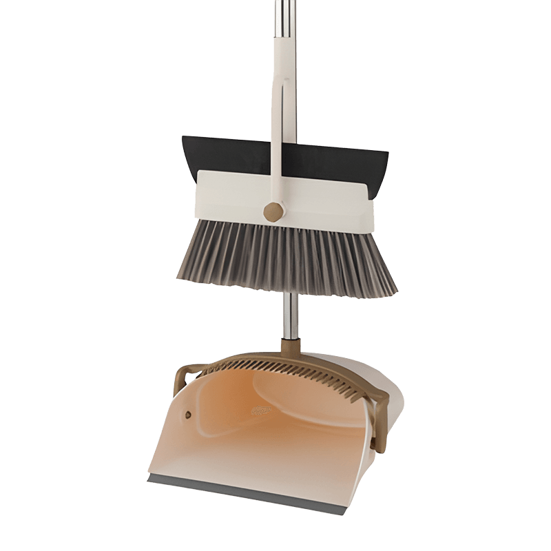 Foldable Dustpan Space Saving Cleaning Broom Set