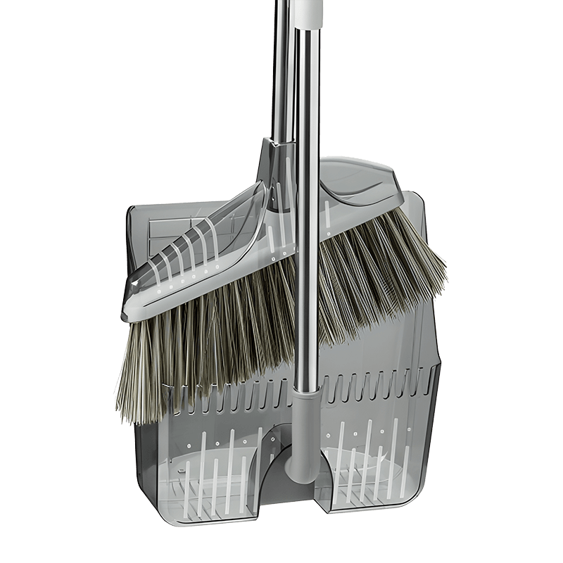 Foldable Dustpan Space Saving Cleaning Broom Set