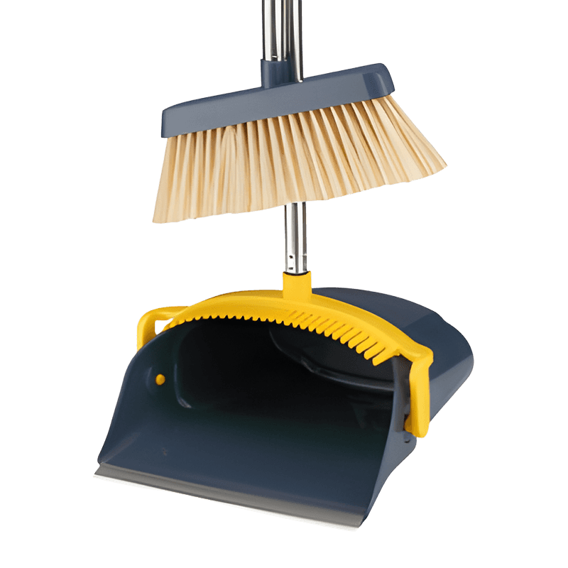 Foldable Dustpan Space Saving Cleaning Broom Set