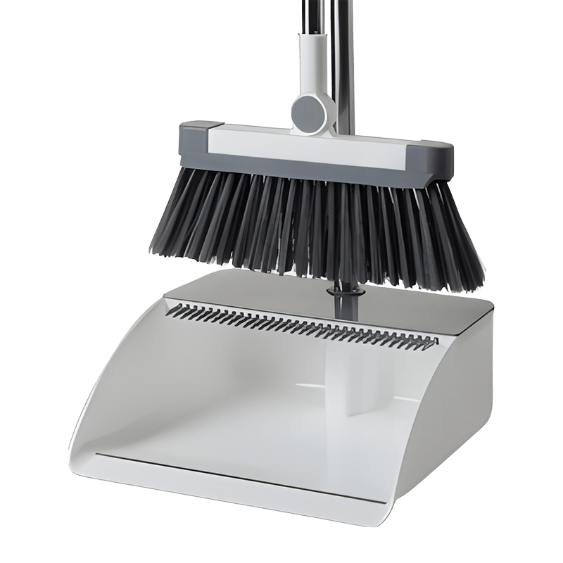 Extendable Handle Comb Teeth Dustpan Broom Set