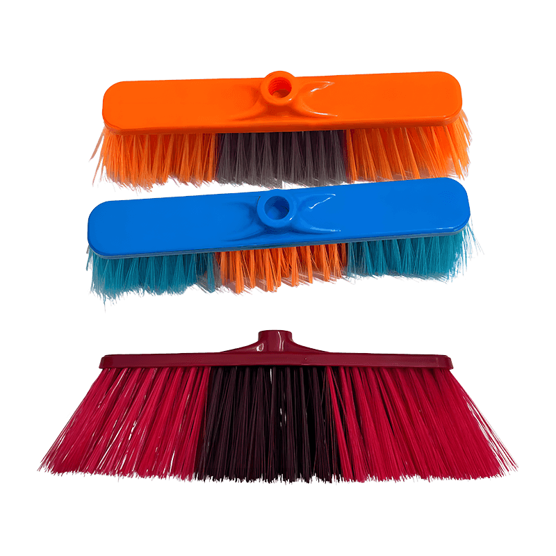 Transparent Bristle Dust Collection Broom Head
