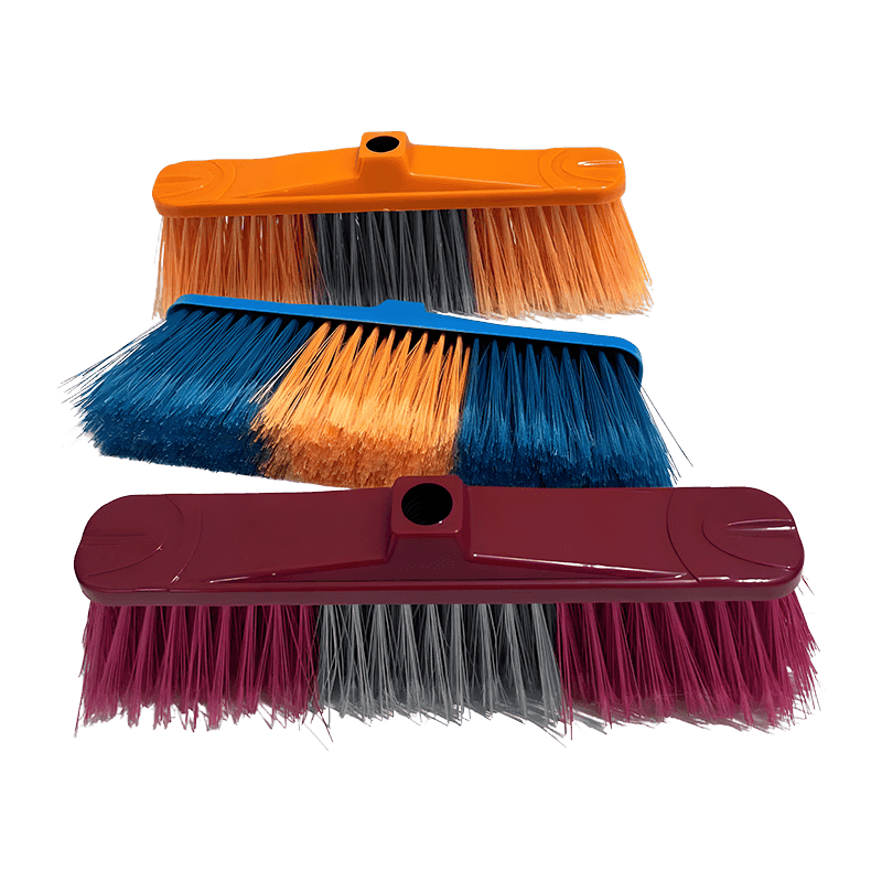 Transparent Bristle Dust Collection Broom Head