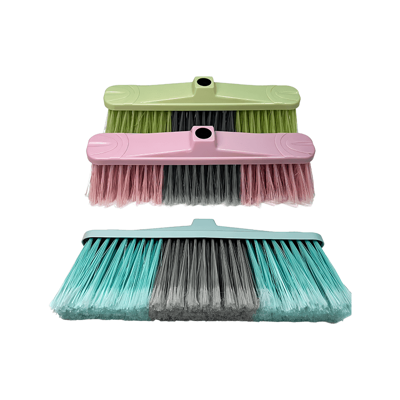 Transparent Bristle Dust Collection Broom Head