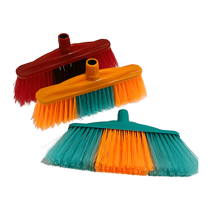 Transparent Bristle Dust Collection Broom Head