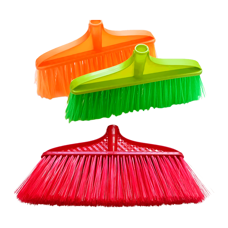 Transparent Bristle Dust Collection Broom Head