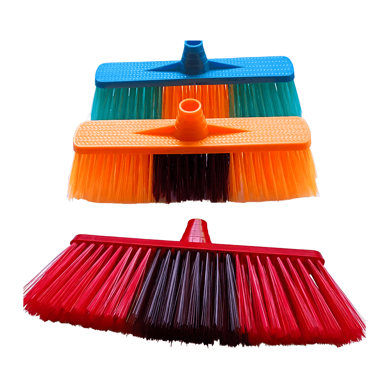 Transparent Bristle Dust Collection Broom Head