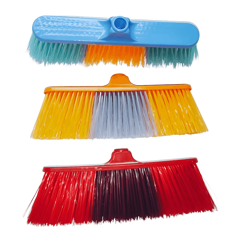 Transparent Bristle Dust Collection Broom Head