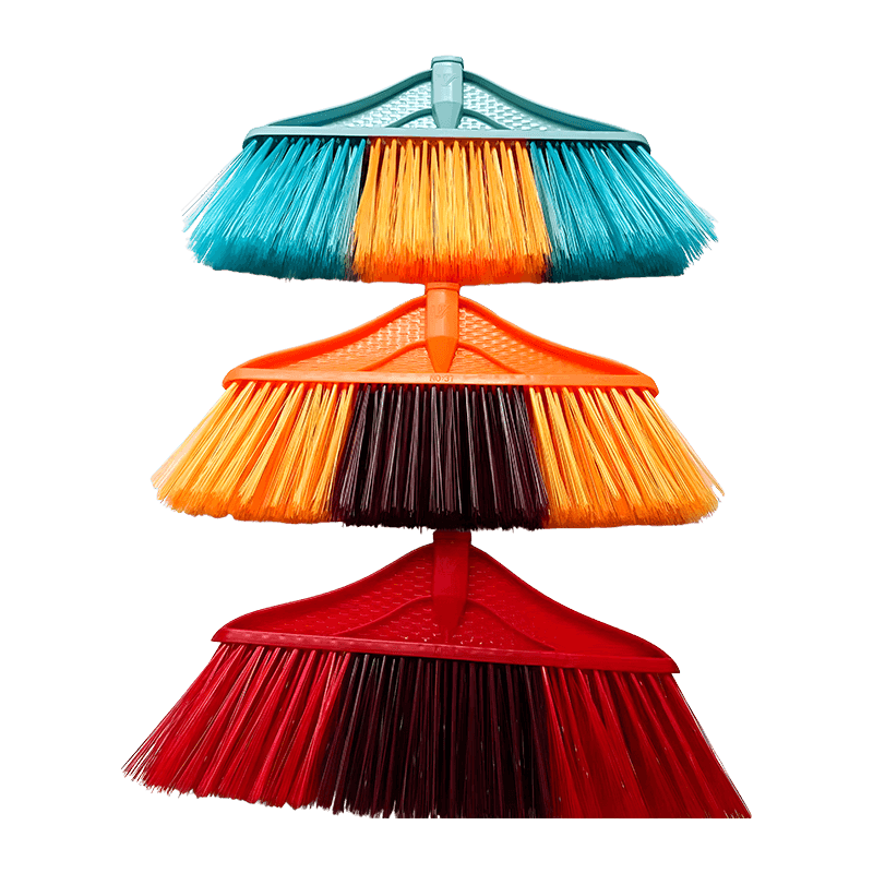 Transparent Bristle Dust Collection Broom Head