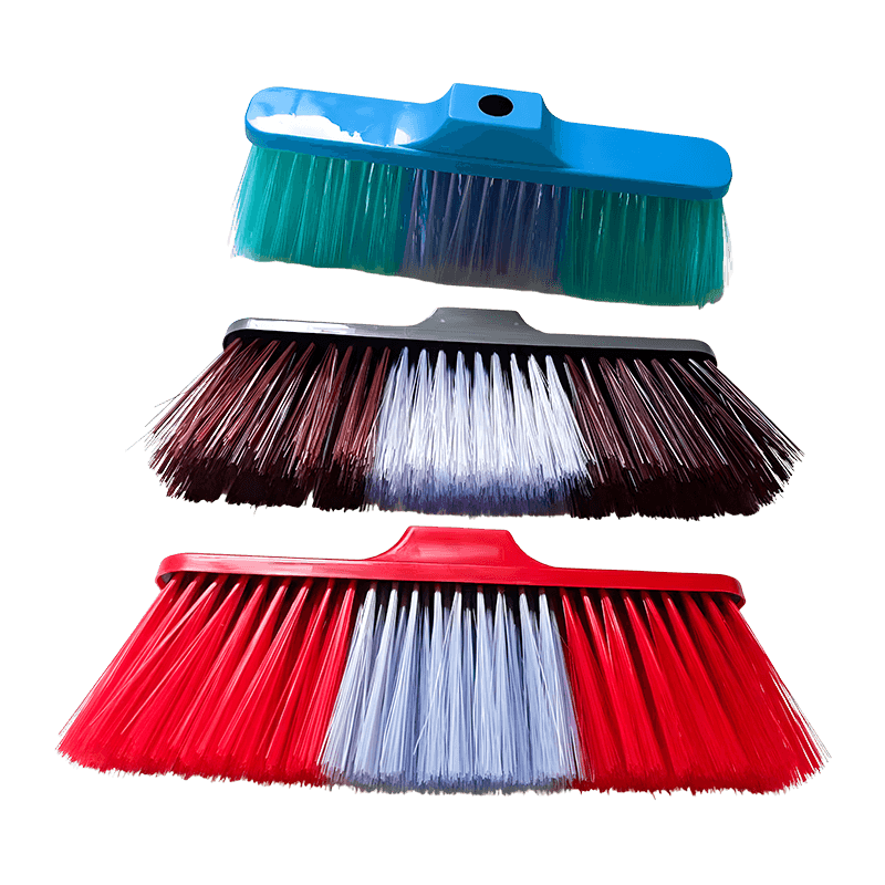 Transparent Bristle Dust Collection Broom Head