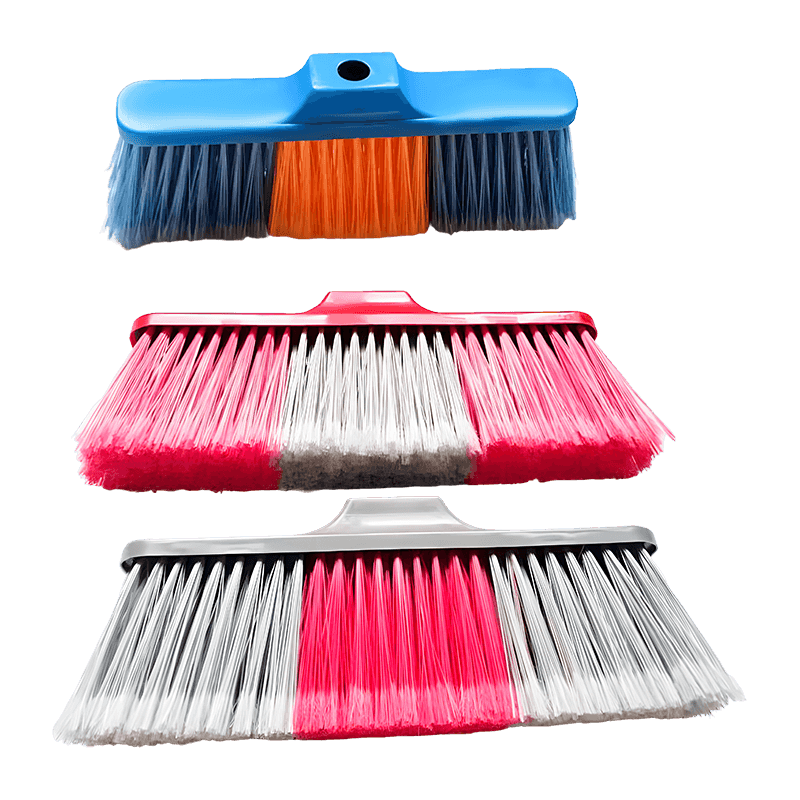 Split Tip Bristle Fine Dust Cleaning Broom Head