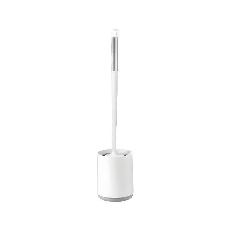 Aluminum Handle Toilet Brush Set with Storage Holder