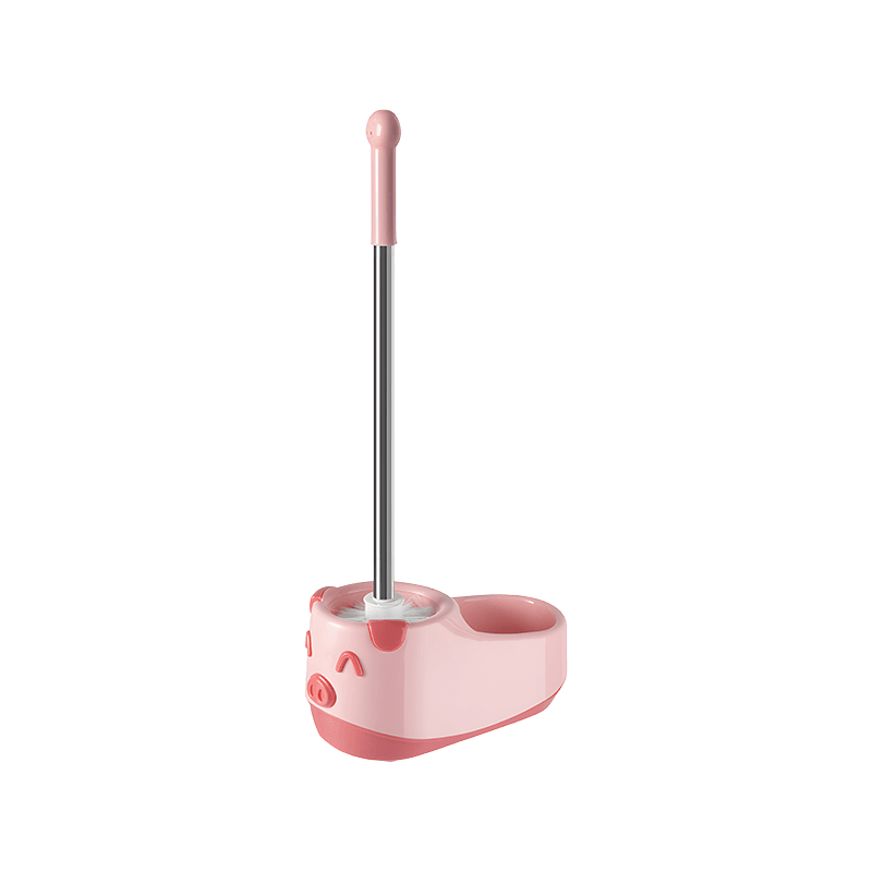 Cartoon Design Toilet Brush Set with Storage Holder