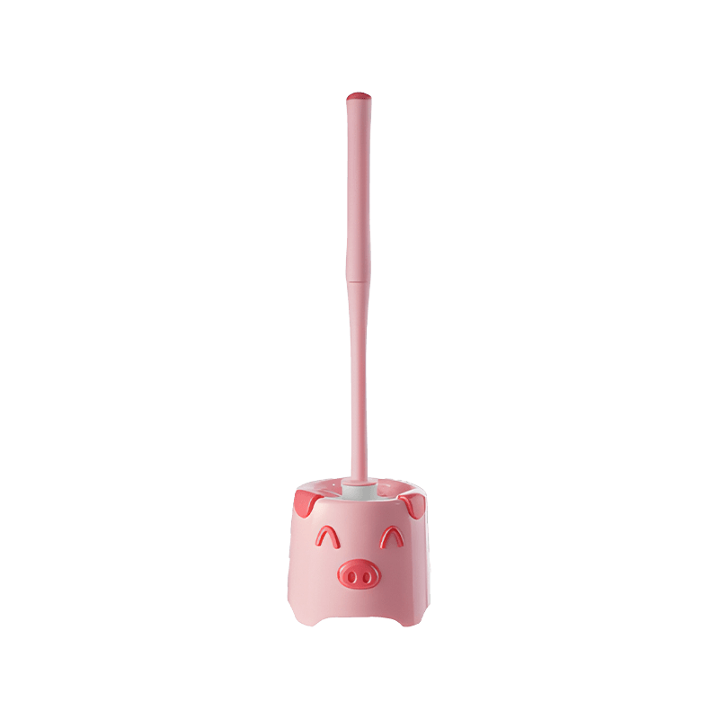 Cartoon Detachable Handle Toilet Brush Cleaning Set