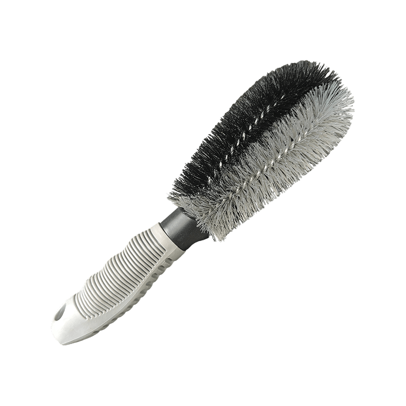 Dual-Strand Synthetic Bristle Car Wheel Brush