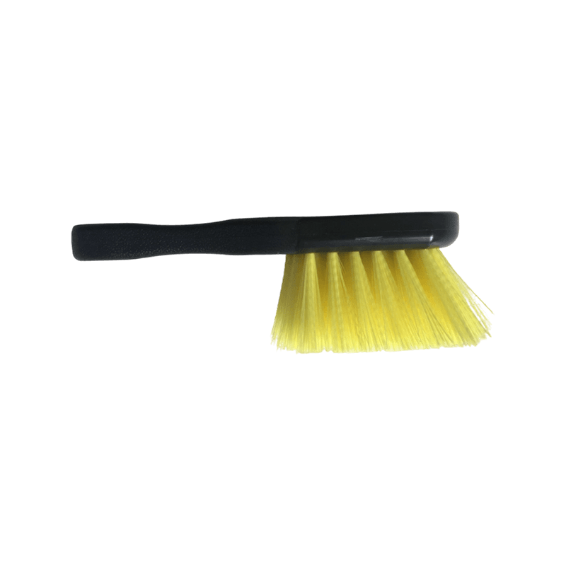 Short-Handled Car Brush with Yellow Bristles