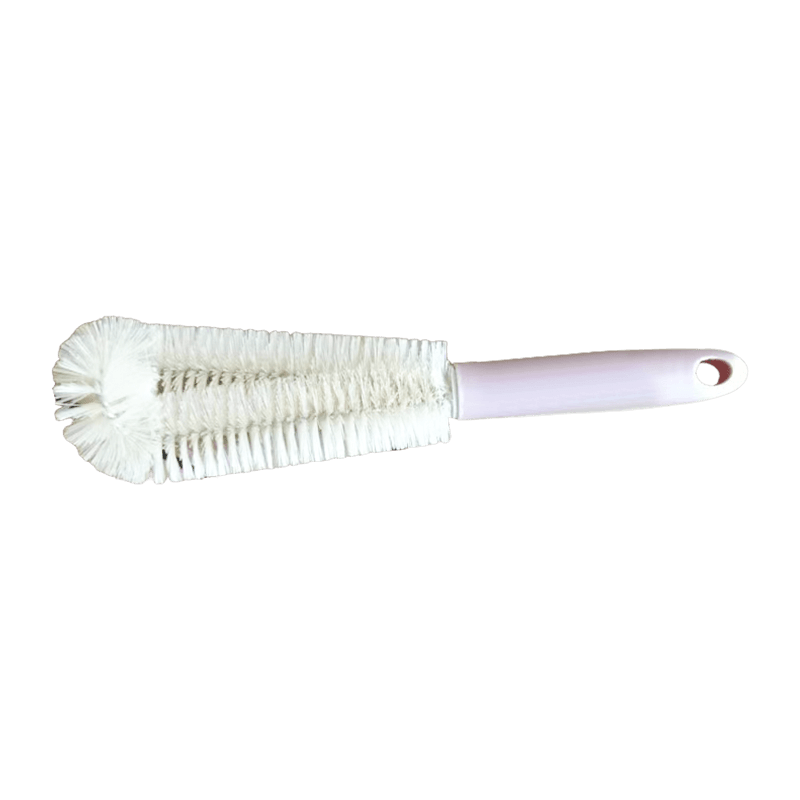 Durable Nylon Bristle Pipe Brush Short Plastic Handle