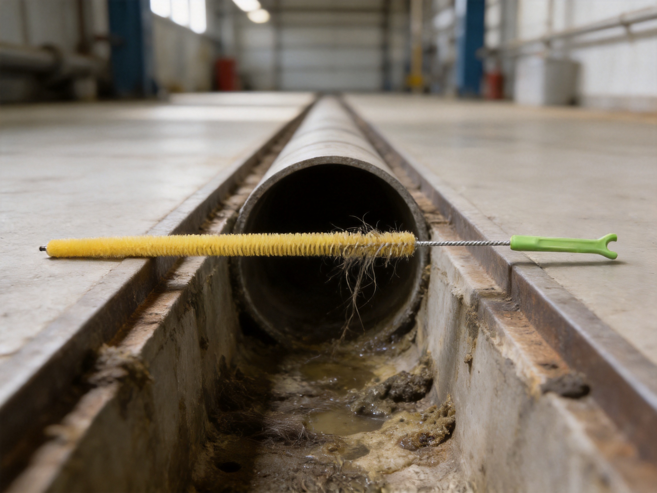 Long-Handle Nylon Pipe Cleaning Brush for Deep, Demanding Cleaning Tasks